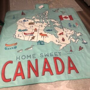 Indigo CANADA Map Foldable Picnic Blanket